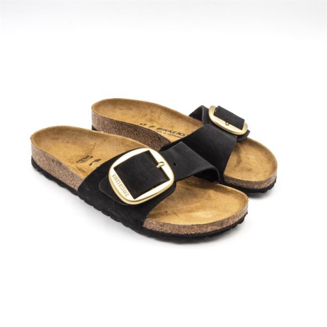 Ciabatta Donna BIG BUCKLE BLACK BIRKENSTOCK Pelle