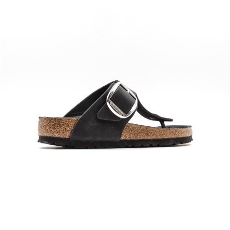 Ciabatta Donna BUCKLE BLACK BIRKENSTOCK Pelle