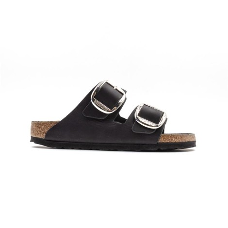 Ciabatta Donna BUCKLE BLACK BIRKENSTOCK Pelle