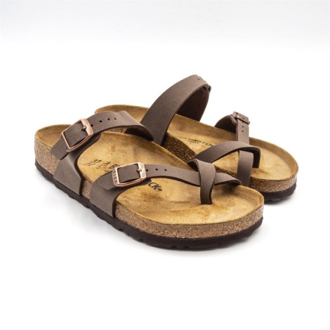 Ciabatta Donna Mocca BIRKENSTOCK Pelle