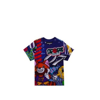 T-SHIRT MULTICOLOR CON STAMPA SHIBUYA 