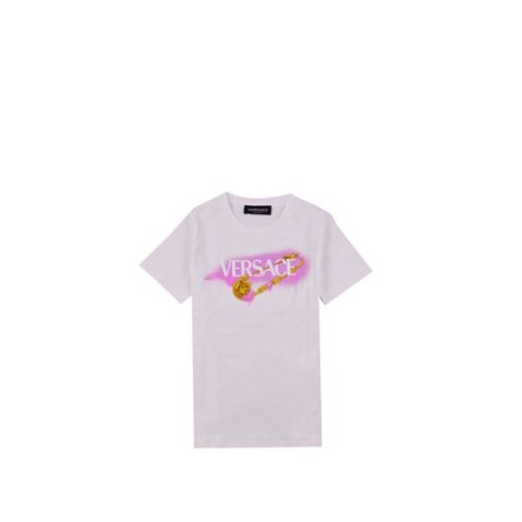 T-SHIRT IN COTONE CON LOGO VERSACE