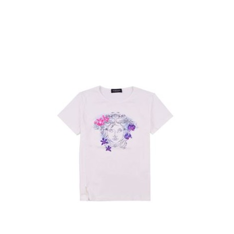 T-SHIRT LOGO MEDUSA IN COTONE