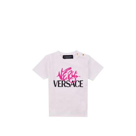 T-SHIRT LOGO VERY VERSACE IN COTONE