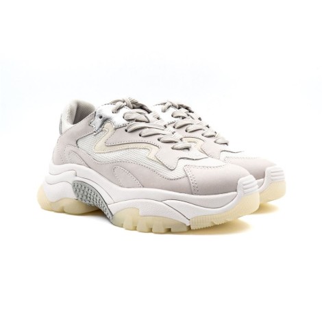 Sneakers Donna NUBUCK/WHITE/WHT/SILVER ASH Pelle