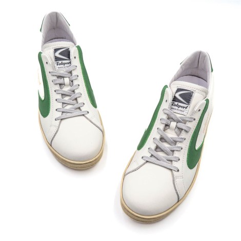 Sneakers Uomo Bianco verde VALSPORT Pelle