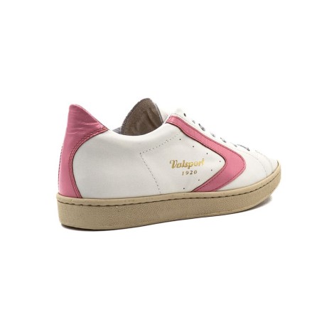 Sneakers Donna NAPPA BIANCO ROSA VALSPORT Pelle