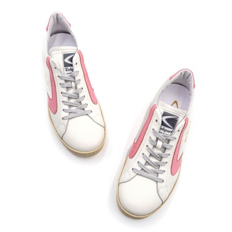 Sneakers Donna NAPPA BIANCO ROSA VALSPORT Pelle