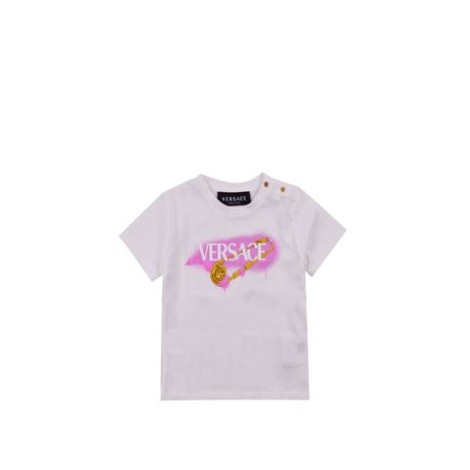 T-SHIRT IN COTONE CON LOGO VERSACE