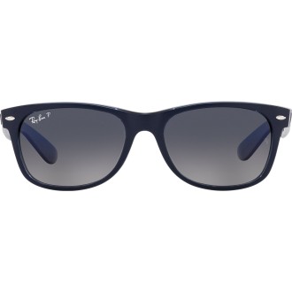 New Wayfarer RB2132 660778 matte blue on transparent blue