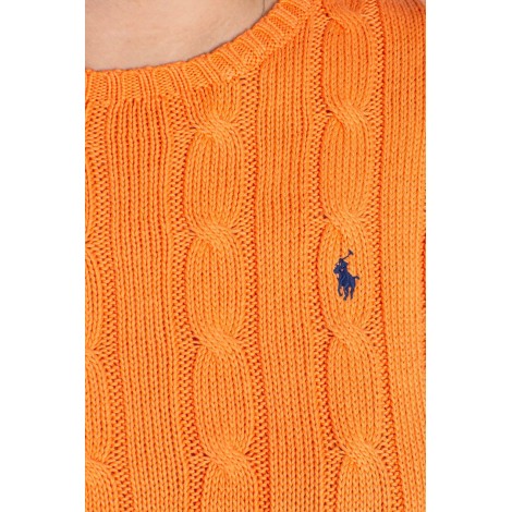 POLO RALPH LAUREN Maglia a girocollo in cotone a trecce