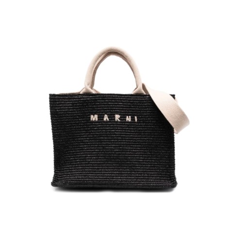 MARNI Borsa Tote in rafia