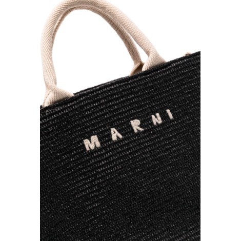 MARNI Borsa Tote in rafia