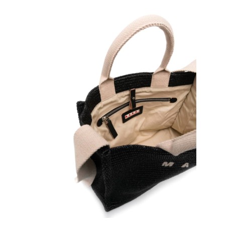 MARNI Borsa Tote in rafia