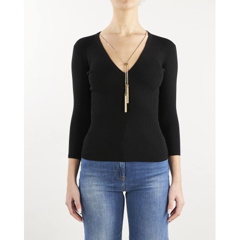 ELISABETTA FRANCHI Maglia con scollo a V Elisabetta Franchi