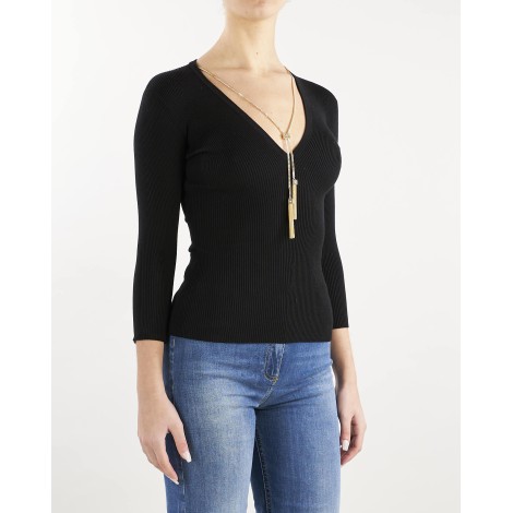 ELISABETTA FRANCHI Maglia con scollo a V Elisabetta Franchi