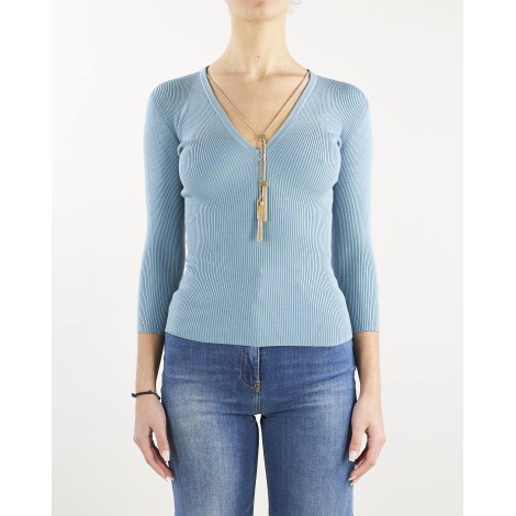 ELISABETTA FRANCHI Maglia con scollo a V Elisabetta Franchi