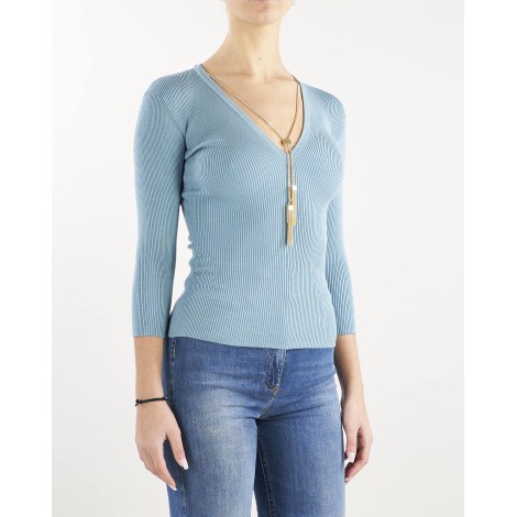 ELISABETTA FRANCHI Maglia con scollo a V Elisabetta Franchi