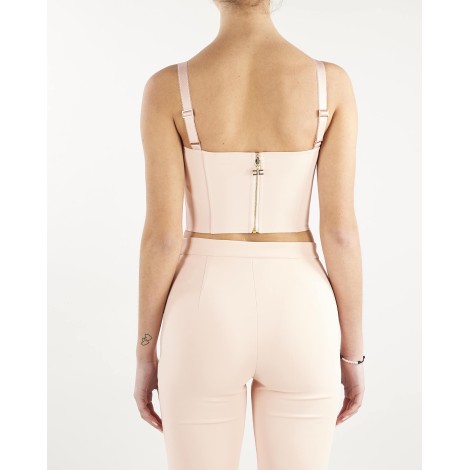 ELISABETTA FRANCHI Top con tagli a bustier Elisabetta Franchi