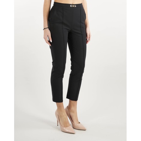 ELISABETTA FRANCHI Pantalone in tessuto tecnico bielastico affusolato Elisabetta Franchi