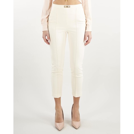 ELISABETTA FRANCHI Pantalone in tessuto tecnico bielastico affusolato Elisabetta Franchi