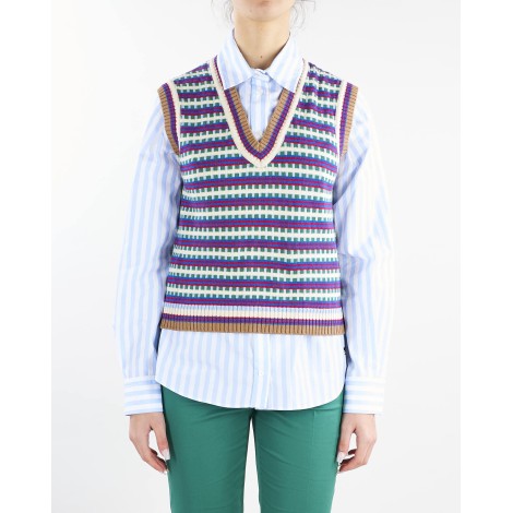 MAX MARA WEEKEND Gilet in cotone jacquard Max Mara Weekend