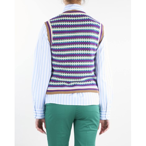 MAX MARA WEEKEND Gilet in cotone jacquard Max Mara Weekend