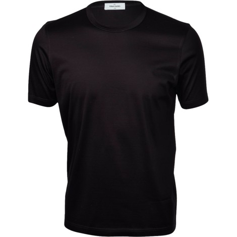 PAOLO FIORILLO CAPRI T-SHIRT FILO DI SCOZIA NERA 6013374002099