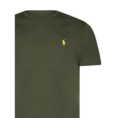 POLO RALPH LAUREN T-SHIRT CON LOGO VERDE SCURO 710671438292