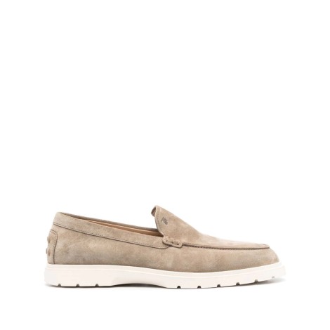 TOD'S MOCASSINO PANTOFOLA IN PELLE SCAMOSCIATA  BEIGE XXM59K00040RE0C405