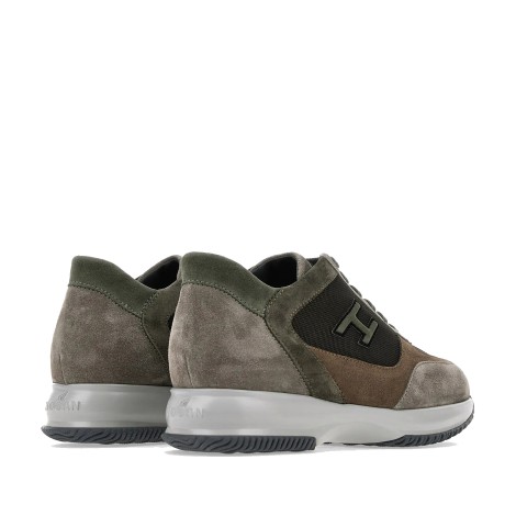 HOGAN SNEAKERS INTERACTIVE MARRONE, GRIGIO, VERDE HXM00N0Q101MH6543L