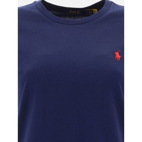 POLO RALPH LAUREN T-SHIRT CON LOGO BLU 211898698006