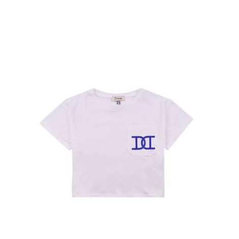 T-SHIRT CROPPED CON LOGO