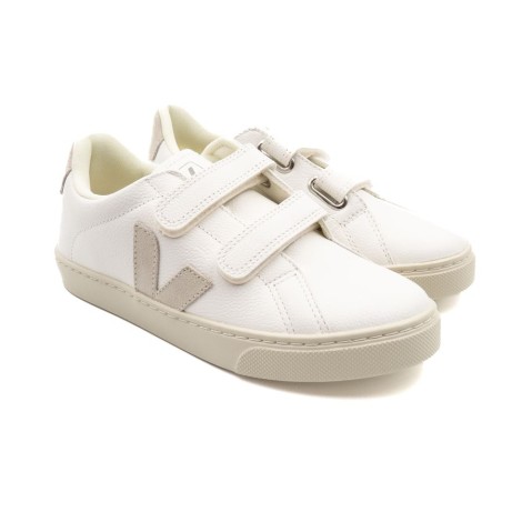 Sneakers Bambino EXTRA-WHITE_NATURAL VEJA Pelle