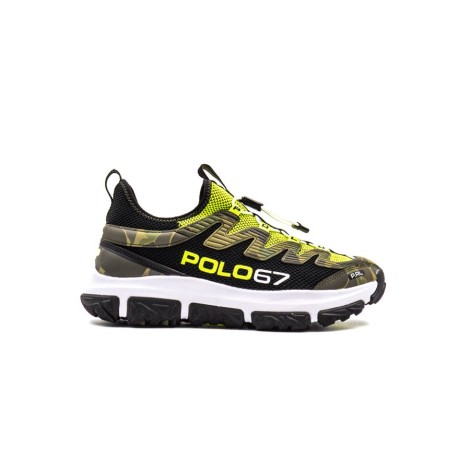 Sneakers Uomo Black yellow RALPH LAUREN Pelle