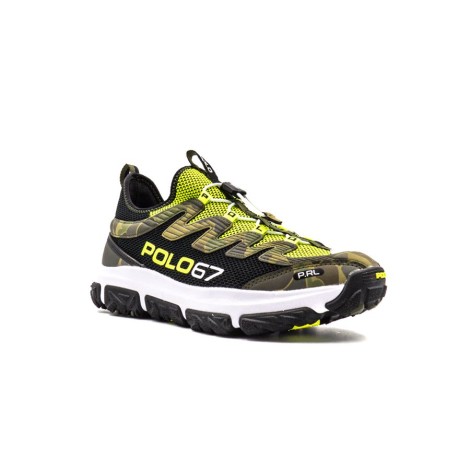 Sneakers Uomo Black yellow RALPH LAUREN Pelle