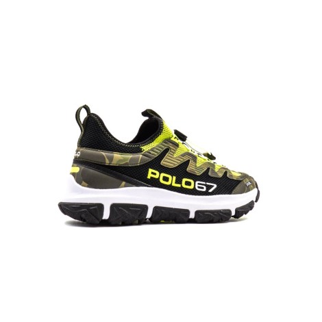 Sneakers Uomo Black yellow RALPH LAUREN Pelle