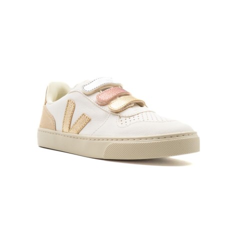 Sneakers Bambino MULTICO-EXTRA-WHITE_SHINY VEJA Pelle