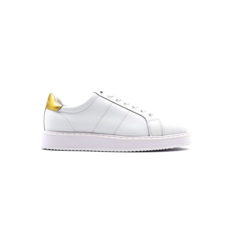 Sneakers Donna White/gold RALPH LAUREN Pelle