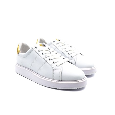 Sneakers Donna White/gold RALPH LAUREN Pelle