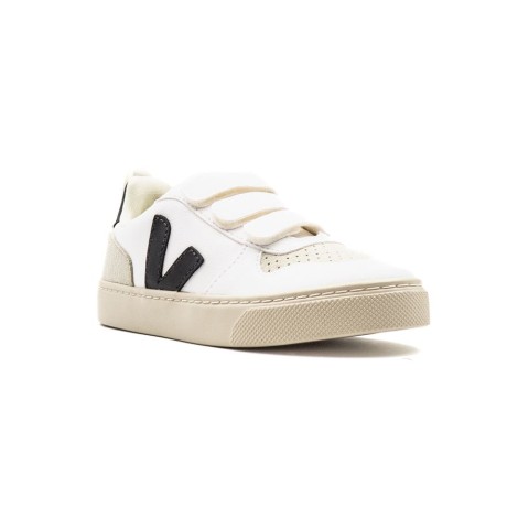 Sneakers Bambino WHITE_BLACK VEJA Pelle