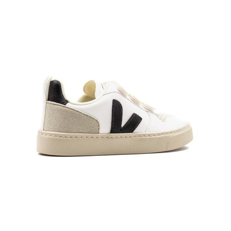 Sneakers Bambino WHITE_BLACK VEJA Pelle