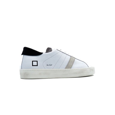 Sneakers Uomo WHITE-BLACK D.A.T.E.  Pelle