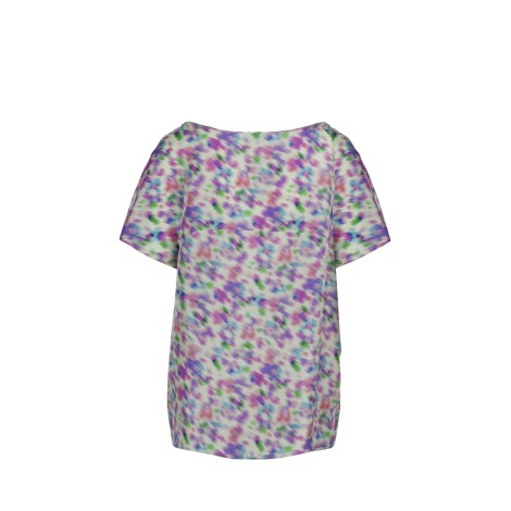 Nina Ricci Multicolor Flowers Print T-Shirt 42