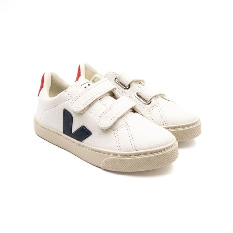 Sneakers Bambino EXTRA-WHITE_NAUTICO_PEKIN VEJA Pelle