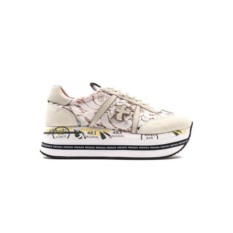 Sneakers Donna Bianco+rosa PREMIATA   Pelle