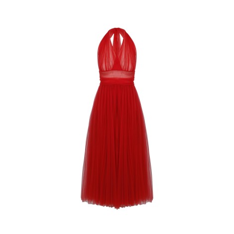 Dolce & Gabbana Mesh Tulle Midi Dress 44