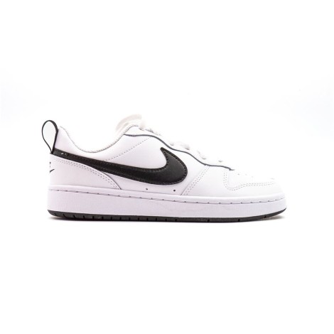 Sneakers Bambino White black NIKE Pelle