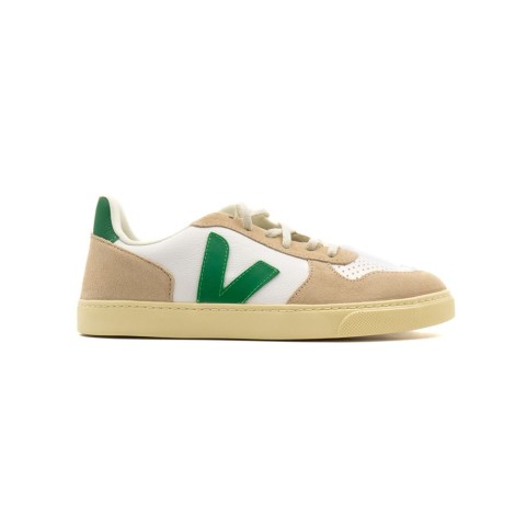 Sneakers Bambino EXTRA-WHITE_EMERAUDE_ALMOND VEJA Pelle