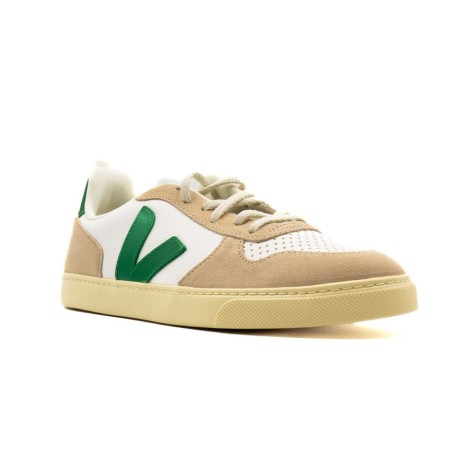 Sneakers Bambino EXTRA-WHITE_EMERAUDE_ALMOND VEJA Pelle